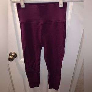 Fabletics Sculpt Knit Deep Purple Leggings L